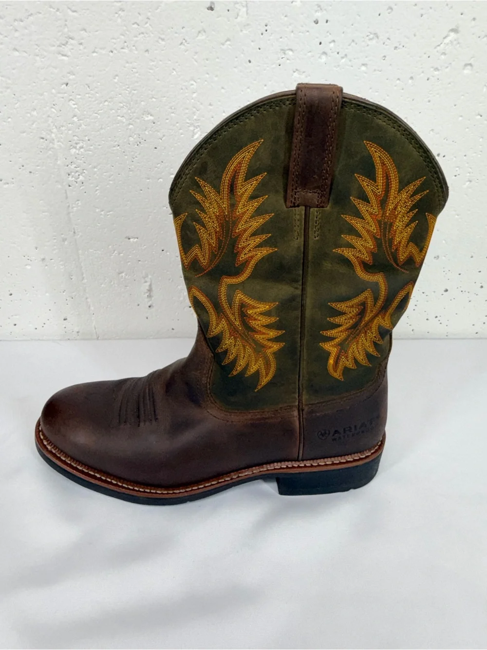 Ariat Men’s Size 11 D Sierra Brown Waterproof Western Pull On Boots